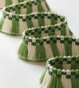 MDS Check Brush Fringe Trimming by Samuel & Sons Leaf