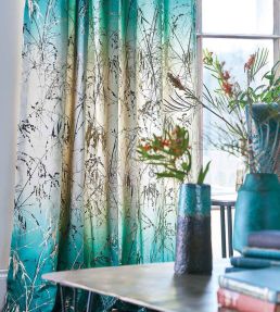 Meadow Grass Fabric by Harlequin Mist/Fluoro