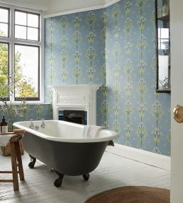 Meadow Sweet Wallpaper by Morris & Co Mineral Blue