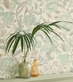 Jacobean Wallpaper by Eijffinger Beige/Red