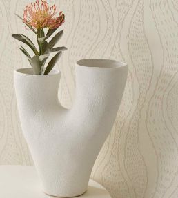 Meandering Lines Wallpaper by Eijffinger Orange/Terracotta