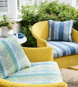 Medina Stripe Fabric by Jane Churchill Green