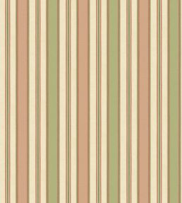 Melbourne Stripe Wallpaper by GP & J Baker Soft Red/Green