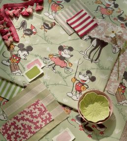 Mickey At the Farm Wallpaper by Sanderson Butterscotch