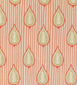 Midhurst Fabric by Titley and Marr Scarlet, Grass & Coral