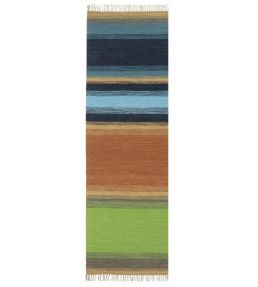 Designers Guild Mikome Runner rug Indigo RUGDG0924 Indigo