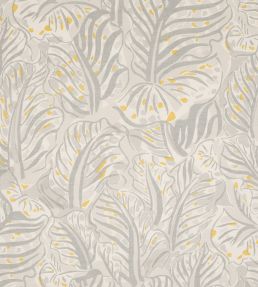 Millie Feuilles Performance Fabric by Christopher Farr Cloth Celeste