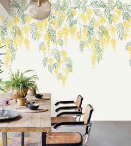 Mimosa Mural by Casadeco Bouton d'or