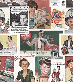 Retro Ads Wallpaper by MINDTHEGAP Multi