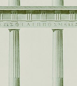 Athena Wallpaper by MINDTHEGAP Green,Taupe