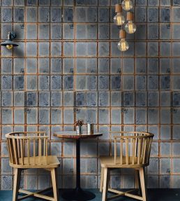 Foundry Wall Wallpaper by MINDTHEGAP Brown,Grey