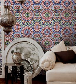 Mosaic Wallpaper by MINDTHEGAP Blue,Green,Red