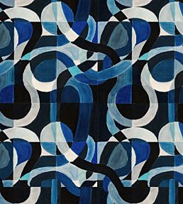 Labyrinthine Wallpaper by MINDTHEGAP Indigo
