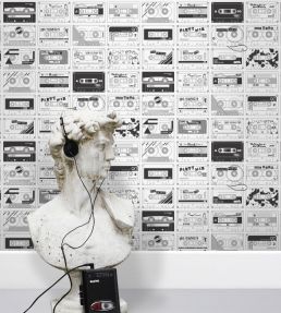 C60 Wallpaper by Mini Moderns Snow