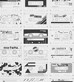 C60 Wallpaper by Mini Moderns Snow