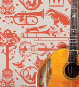 Pet Sounds Wallpaper by Mini Moderns Powder Blue