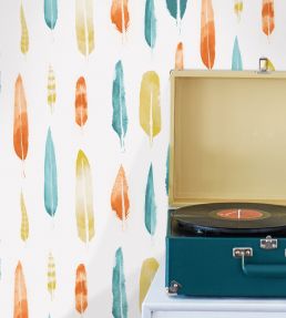 Feathers Wallpaper by Mini Moderns Chalkhill Blue