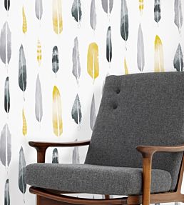 Feathers Wallpaper by Mini Moderns Chalkhill Blue