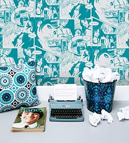 True Romance Wallpaper by Mini Moderns Lido