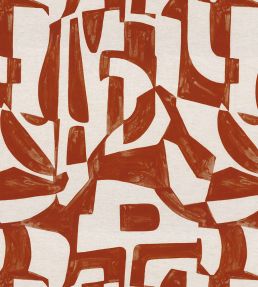Miwok Fabric by Camengo Terracotta