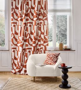 Miwok Fabric by Camengo Terracotta