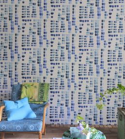 Mixed Tones Wallpaper by Designers Guild Indigo