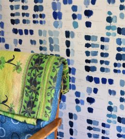 Mixed Tones Wallpaper by Designers Guild Indigo