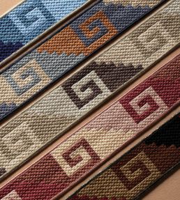 Mojave Embroidered Border Trimming by Samuel & Sons Cactus Bloom