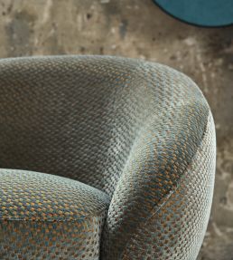 Mola Fabric by Casamance Orange Brulee