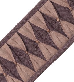 Monarch Pleated Border Trimming by Samuel & Sons Aubergine