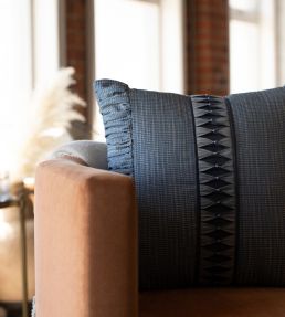 Monarch Pleated Border Trimming by Samuel & Sons Aubergine