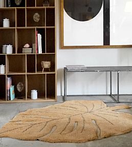 Lorena Canals Monstera rug Honey C-MON-HNY Honey