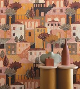 Monterosso Wallpaper by Casamance Sable/Mordore