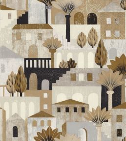 Monterosso Wallpaper by Casamance Sable/Mordore