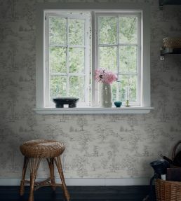 Montfort Wallpaper by Sandberg Graphite
