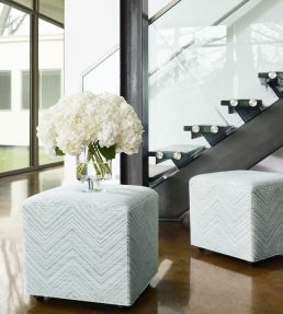 Monti Chevron Fabric by Thibaut Powder