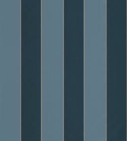 Moonlight Golden Lines Wallpaper by Caselio Bleu Paon Ocean