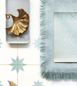 Sunset Wallpaper by Caselio Teal Blue Dore