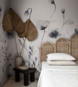 Morangen Mural by Sandberg Indigo Blue