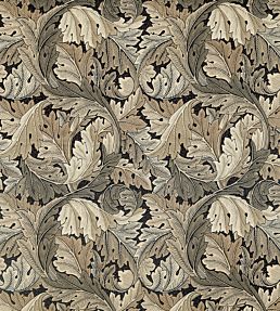 Acanthus Fabric by Morris & Co Charcoal/Grey