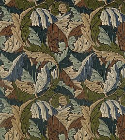 Acanthus Fabric by Morris & Co Slate Blue/Thyme