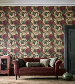 Acanthus Wallpaper by Morris & Co Charcoal/Grey