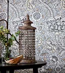Wandle Wallpaper by Morris & Co Wine/Saffron