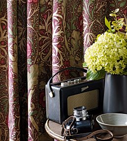 Morris Seaweed Fabric by Morris & Co Ink/Woad