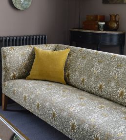 Snakeshead Fabric by Morris & Co Indigo/Hemp