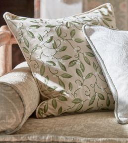 Mistletoe Embroidery Fabric by Morris & Co Artichoke