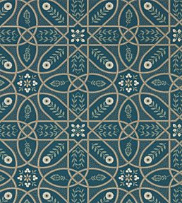 Brophy Trellis Wallpaper by Morris & Co Deep Teal
