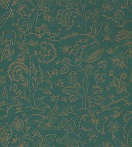 Middlemore Wallpaper by Morris & Co Moss Gold