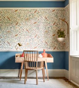 Newill Wallpaper by Morris & Co Peppermint Russet