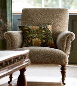 Bellflowers Weave Fabric by Morris & Co Russet